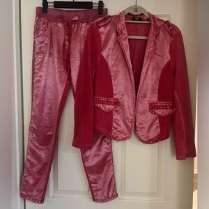 NT by Amati Pink Jacket Pants 2-Piece Set “Je T’aime” Made in Italy Valentine S